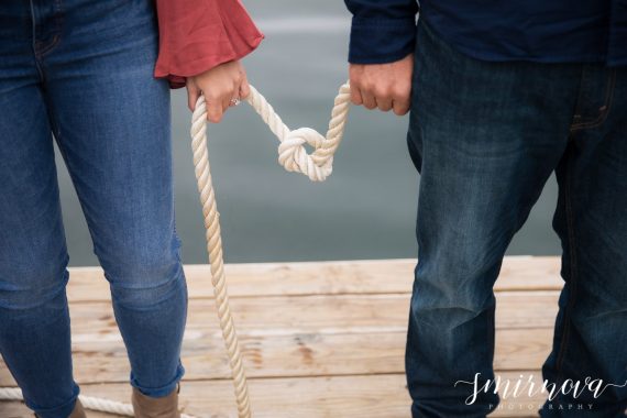 tie the knot engagement nautical rope Smirnova Photography by Alyssa