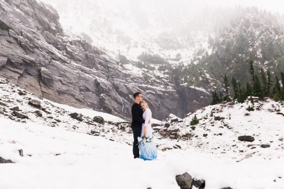 snowy mountain engagement