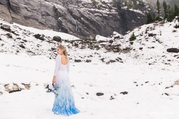 blue winter styled shoot