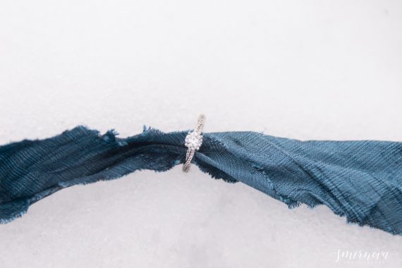 dusty blue engagement wedding ring