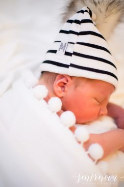 baby striped hat sleeping Smirnova Photography by Alyssa