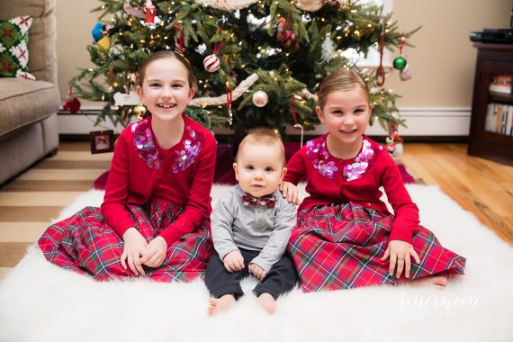 Christmas tree family session