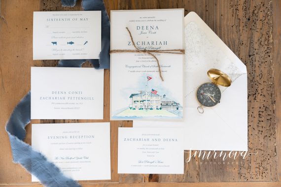 Nautical wedding invitation suite Smirnova Photography
