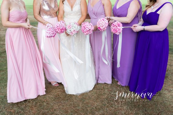 purple bridal party Segregansett Country Club Wedding Smirnova Photography
